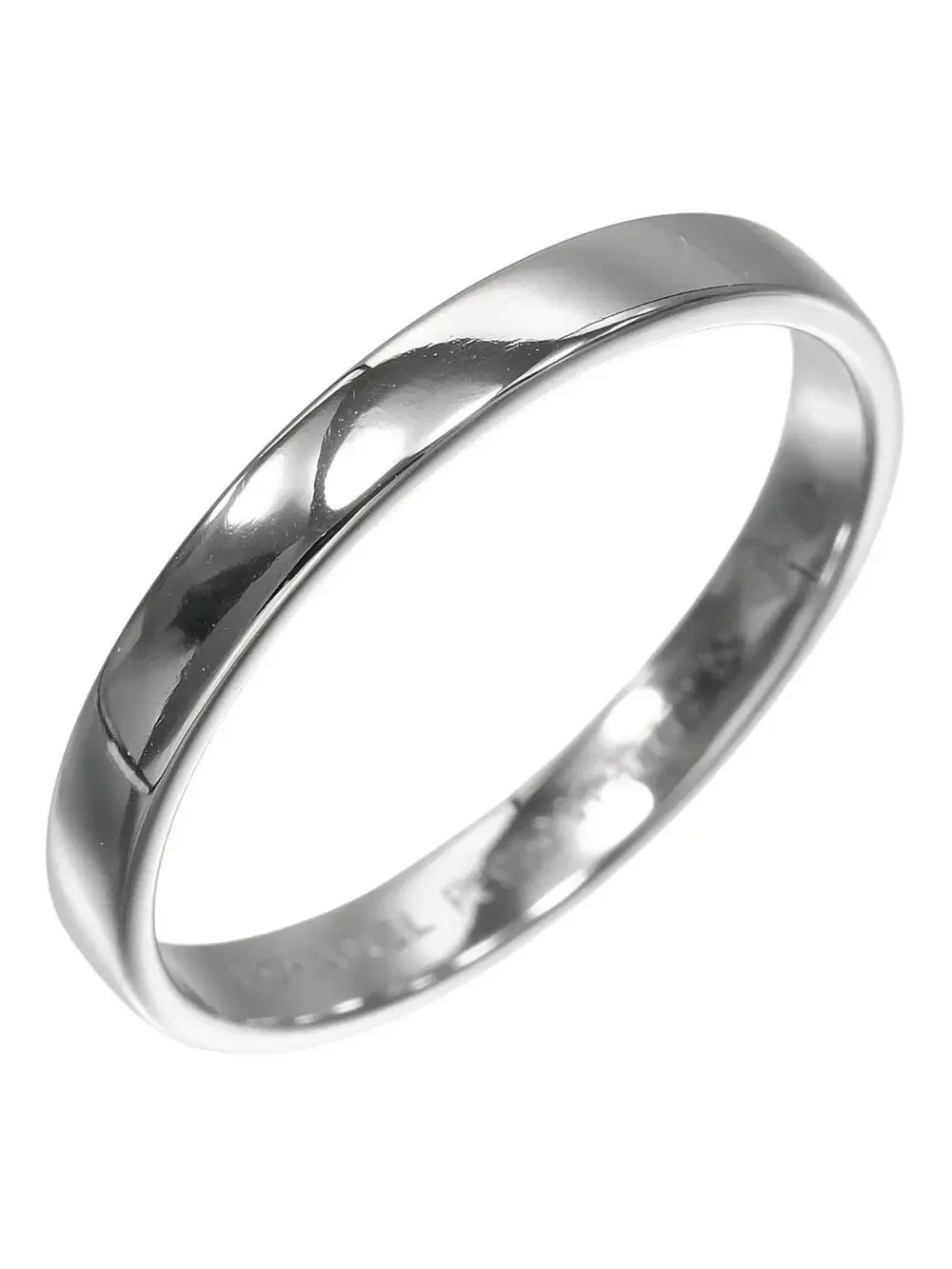 Chanel John Eternal Band Ring Platinum #327472C95B